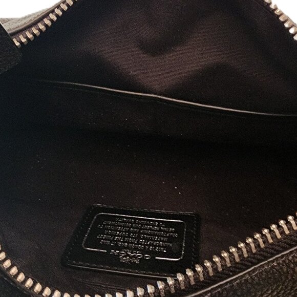 Coach Gray Metallic Hobo Pebble Leather Shoulder Bag - Picture 12 of 13